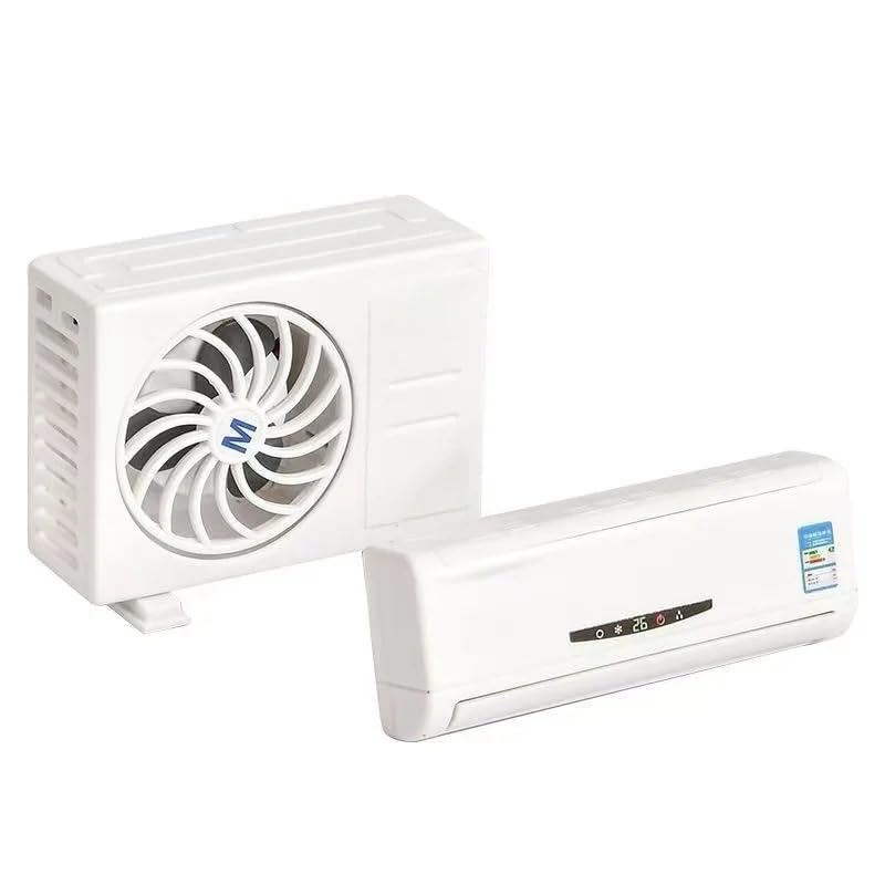 Image of YOURKARTS.COM Mini AC Shape Car Air Freshener with Solar Fan, Car Perfume Diffuser for Dashboard & AC Vent, Stylish Car Interior Decoration