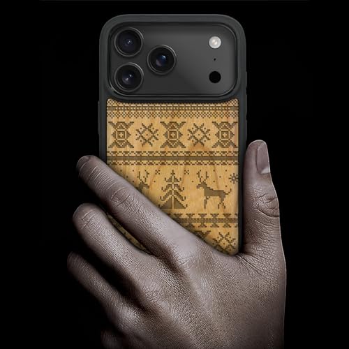 Étui iPhone 17 Pro antichoc en bois pour éviter les rayures Carveit - 2