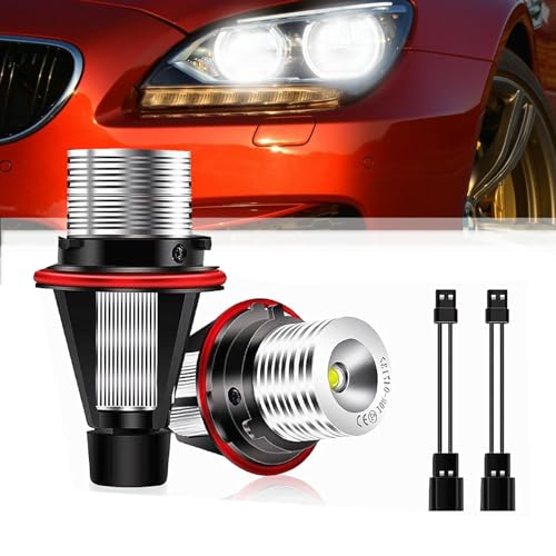 E39 LED Angel Eyes Halo Ring, Luz Blanca 6000K 10W miniatura 1