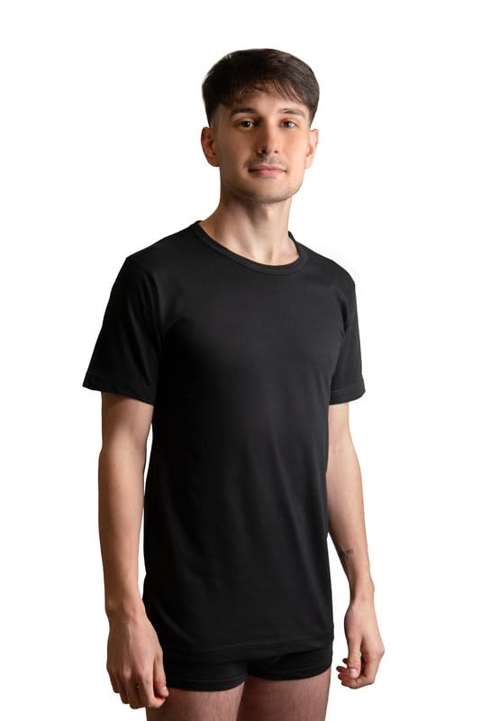 Maillot de corps homme en coton chaud idéal pour affronter le froid du matin au bureau col rond