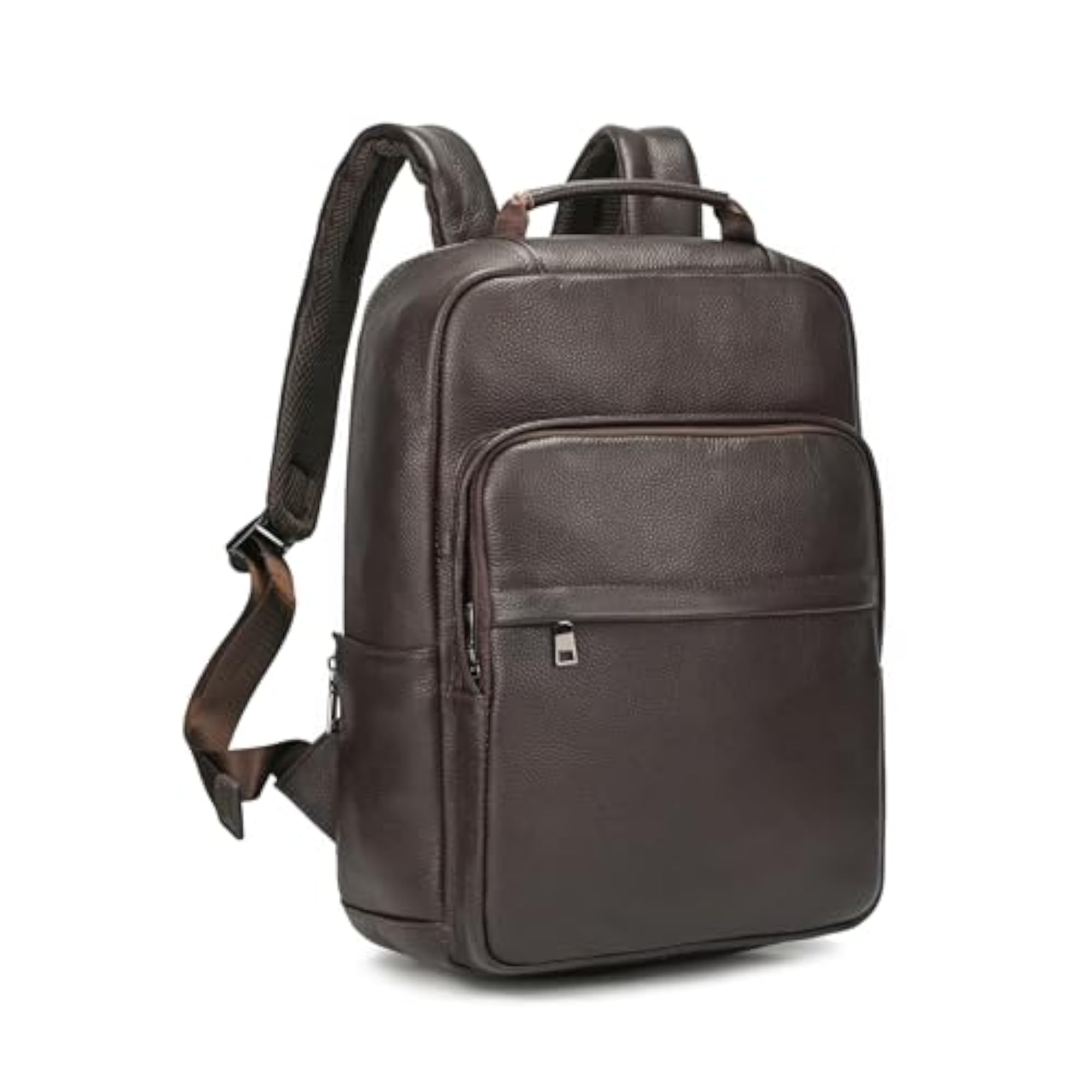 Genuine Leather Slim Backpack for Men