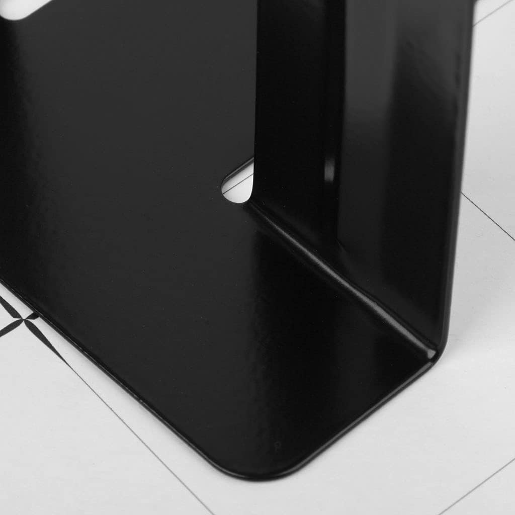 2 Pcs Decorative Metal Bookend Magazine Holder Office Standing Bookend Desktop Bookends Heavy Duty Book Holder Bookends for Heavy Books