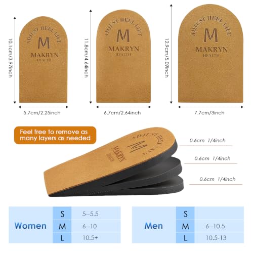 Image of Adjustable Orthopedic Heel Lift for Leg Length Discrepancies and Heel Pain,Sports Injuries,and Achilles tendonitis,Height Increase Insoles