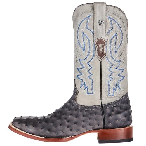 Men`s Grey Ostrich Print 13in Monaco Grey Top2