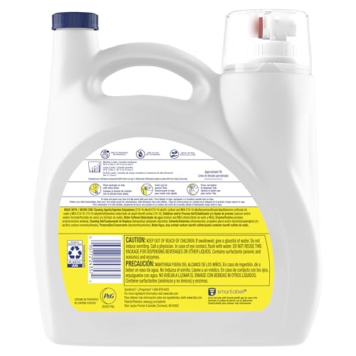 Image of Tide Simply Liquid Laundry Detergent, Free & Sensitive, 138 Loads, 173 fl oz