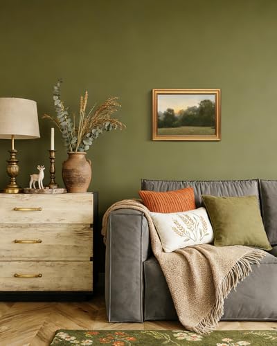 Image of VIYYIEA Vintage Gold Framed Wall Art for Living Room, Sunrise Canvas Prints Home Decor, Oil Painting Picture, Bedroom Wall Decor Gifts for Friends or Family -【Sunrise】-(16L x 12W)