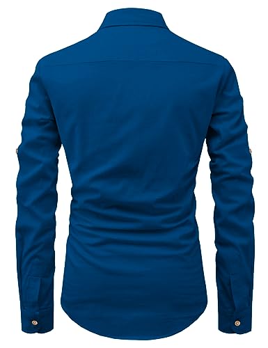 Image of Vida Loca Men Cotton Full Sleeve Casual Spread Collor Slim Fit Short Kurta for Men and Boys (Pack of 2)