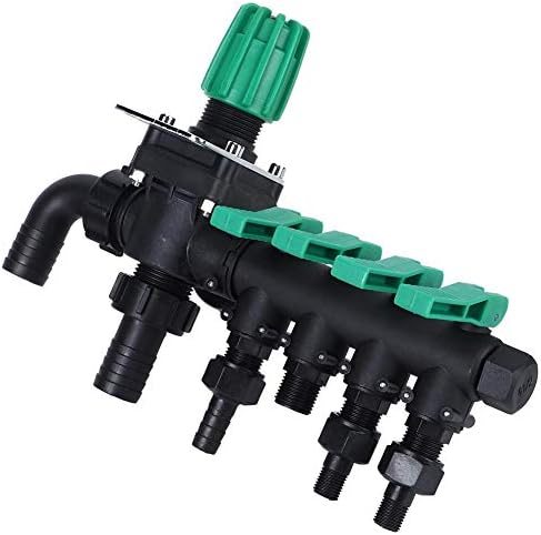 TOPINCN 4 Way Water Splitter Agricultural Sprayer Control Valve Accessories for Garden Hose Connector Tap Splitter Hose Manifold