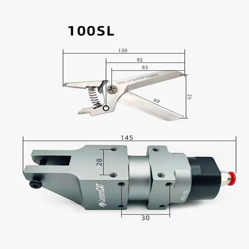 Industrielle pneumatische Schere Luftschere Automation Schere Roboterarm Schneidwerkzeug mit 100SL langer Klinge(26MM)