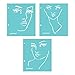 Spellbinders JD-018 Jane Davenport Good Face Stencils, Teal
