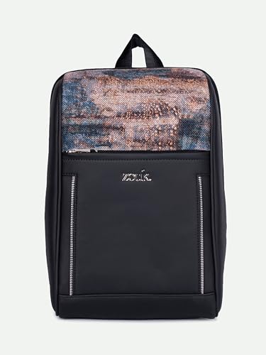 Image of ZOUK Olina Daypack for Women - Convertible Backpack with Laptop & iPad Compartments | Stylish Handcrafted Office & Travel Bag with Water-Resistant Lining & Dual Straps |
