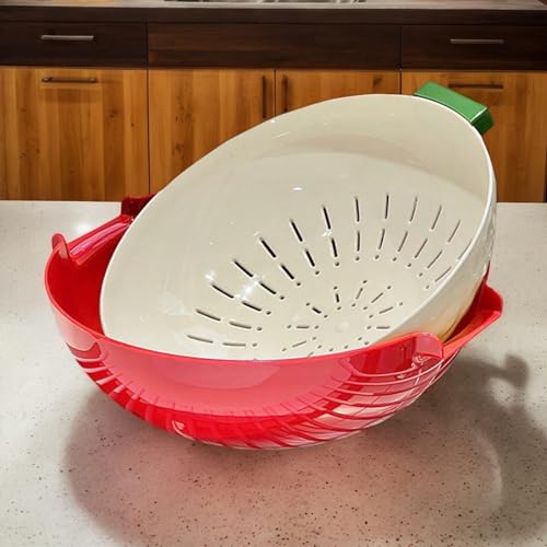 Passoire d'égouttement intégrée et panier de lavage robuste pour l'extérieur