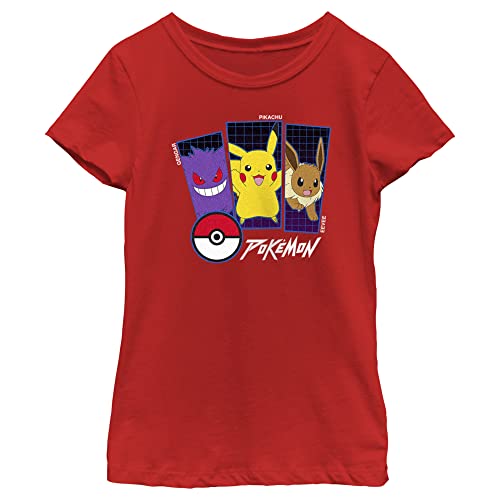 Pokemon Trio Girls Short Sleeve Tee Shirt