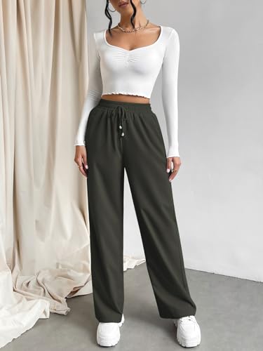 Image of Leriya Fashion High Waist Trousers for Women - Flared Korean Style Formal Pants | Elegant Workwear for Office, College & Events (Available in Plus Size