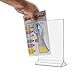 Sign Holder, 5x7 Acrylic Table Top Tent - Clear Display Card Holder Sold By Box (12 Pcs)