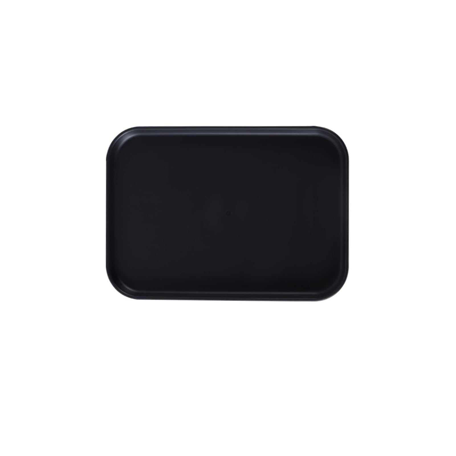 Rectangular Storage Tray 30.5cmx22cmx1.5cm Plastic Organizer Plate Decorative Storage Tray for Home Hotel Restaurant Organizer, Black