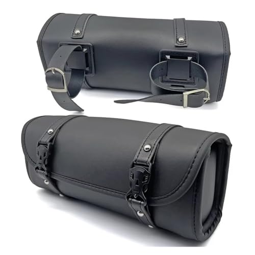 Sacoches selle pour fourche avant de moto en cuir PU premium pour custom 883