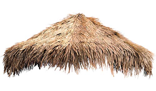 Mexican Straw Roof Thatch – 12ft Tiki Umbrella for Outdoor Shade, Patio, Tiki Bars – Eco-Friendly Natural Grass Cover, Easy Installation, Tropical DIY Roof Cover, Not Waterproof