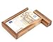 Casa Vivente Magische Geldgeschenkbox, Knobelspiel aus Holz, Geschenkverpackung mit Trickverschluss, Geduldspiel als Originelles Geburtstagsgeschenk, Verpackung für Geldgeschenke