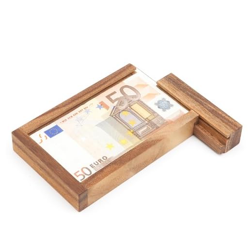 Magische Geldgeschenkbox | Knobelspiel aus Holz | Geschenkverpackung