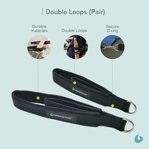 Balanced Body Double Loops, Foot and Hand Straps, Accessories for Pilates Equipment, Workout Equipment for Home Gym or Studio Use, 1 Pair - Image 6