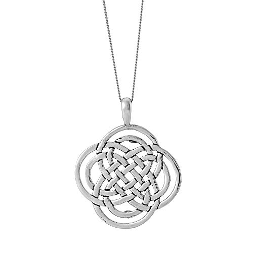 Collier trèfle celtique en argent 925 de haute qualité pour femme
