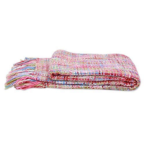 pastel color throw blanket