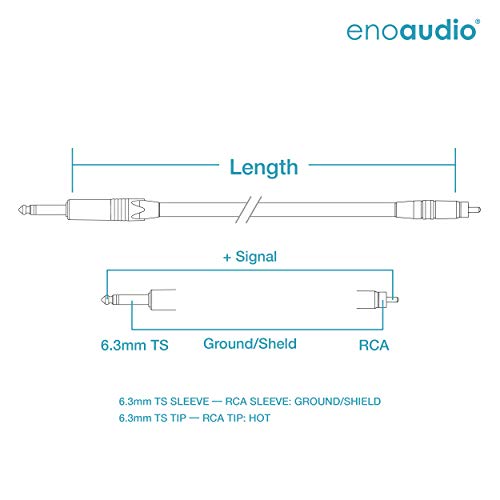 Cable Mogami 2534 Quad interconexión audio analógico RCA a Jack de 6.3mm para sonido de estudio 5