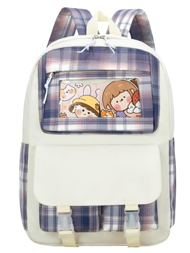 Image of Tinytot 30 Litre Japanese Korean Style School Bag Water-Resistant Laptop & Travel Backpack - Unisex Large 18 Inches Multipurpose Student Backpack for Boys & Girls, Men & Women