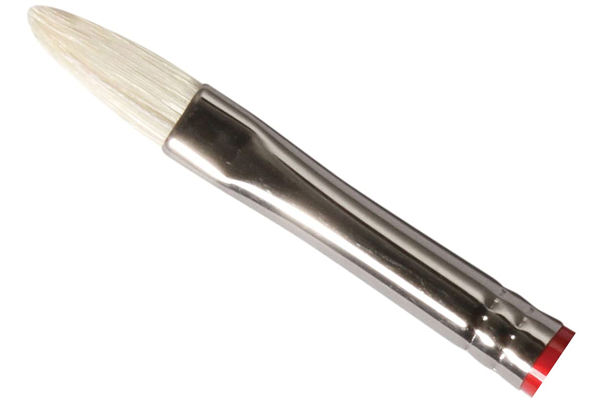 Daler-Rowney Georgian Oil Brush, Natural Hog Bristle, Long Handle, Filbert, 2