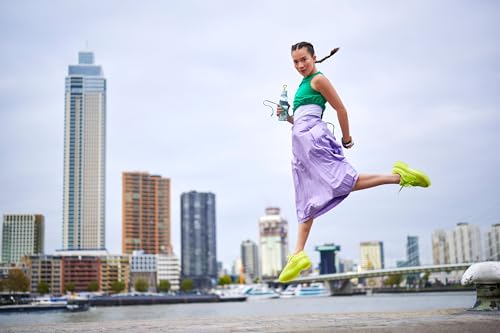 Mepal - Wasserflasche Ellipse - Wiederverwendbare Trinkflasche - Auslaufsichere - Geeignet für kohlensäurehaltige Getränke - BPA-frei - 500 ml - Lemon Vibe