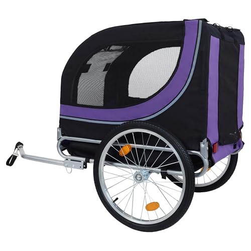 image for Zjjseloru All-Terrain Dog Bike Trailer - Large Folding Design with 66L