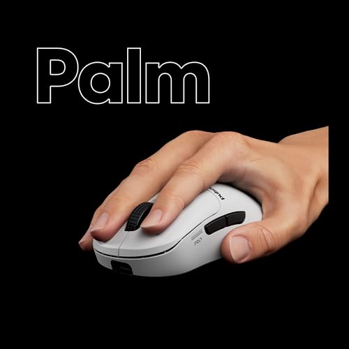 Image of Pulsar Gaming Gears Pulsar Pro Series JV-X Wireless Gaming Mouse 1.98 oz (56g), Optical Switch, 32000 DPI, 750 IPS, XS-1 Sensor, 8K Compatible (Medium, White)