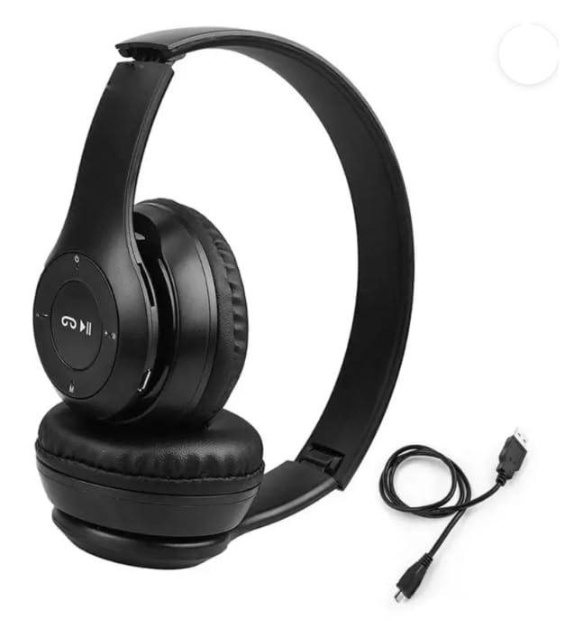 SARVOTELEWEB Wireless Bluetooth Over-Ear Headphone with Mic & SD Card Support | Foldable Bass Boost Stereo Headset-for Gym, Running & Travel Bluetooth Headset P-47 (Color-Black,Green,White,Other) (B0DB87CJQT) Amazon Price History, Amazon Price Tracker