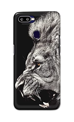 Image of Roaring Lion Hard Back Case Cover for Oppo F9 / Oppo F9 Pro /Realme 2 Pro /Realme U1, RMX1801, RMX1807 Back Cover -(J5) VNS2225