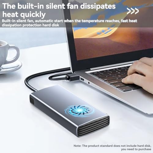 Carcasa SSD M.2 20 Gbps USB-C protocolo dual para disco duro externo 2280 2