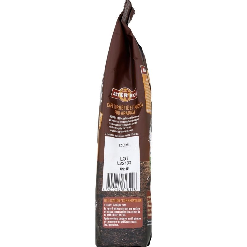 Délice équilibré Café moulu bio d'Alter Eco 250g - Douceur éthique dans chaque tasse ! Mélange équilibré pour un plaisir authentique. - Le Lot De 3