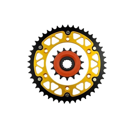 Couronne 49T et pignon 13T en acier pour transmission RM250