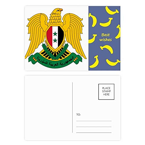 Carte postale Syrie emblème national pour écrire vos remerciements