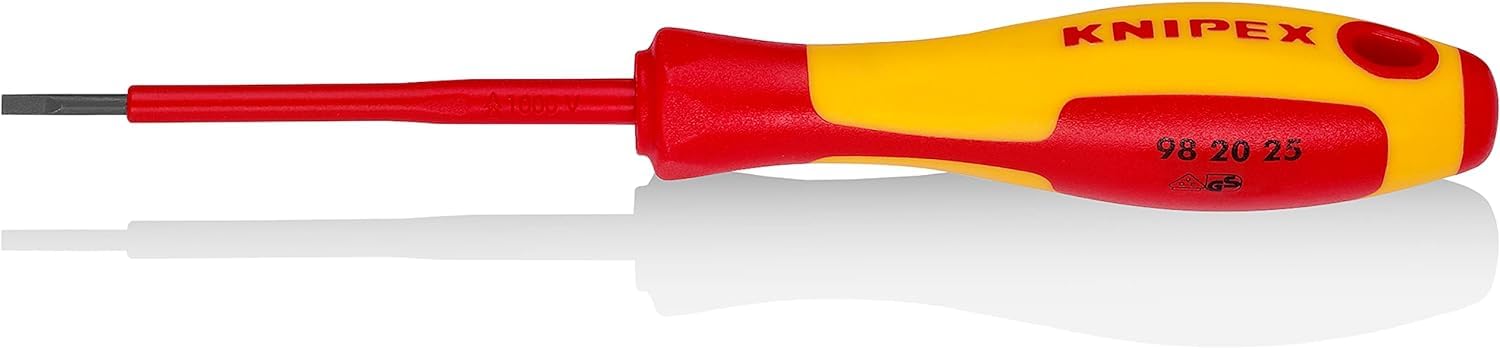 Knipex 98 20 25 VDE Slotted Screwdriver 2.5 x 75mm