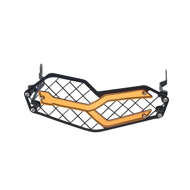 Protection des phares de moto F850GS grille orange antichoc