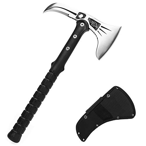 Axe Throwing Tomahawk Axe Camping Axe Camping Hatchet Axes and Hatchets Survival Axe Hiking Axe Outdoor Axe with Sickle for Outdoor Hunting Camping Survival Hiking