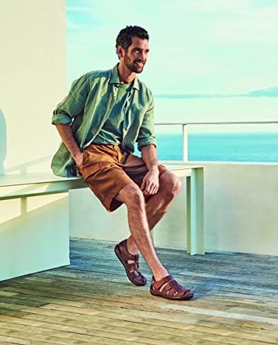 Image of PIKOLINOS Tarifa 06J-5433 Men's Sandals - Premium Calfskin Leather - Cushioned Insole, Hook & Loop Closure, Lightweight Sole - Spring and Summer Style and Comfort