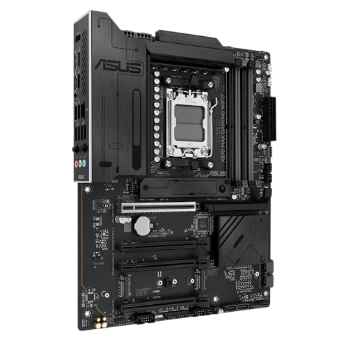 Image of ASUS X870 MAX Gaming WIFI7 AMD AM5 ATX Motherboard, 12+2+1 80A DrMOS, DDR5, PCIe 5.0 x16 Q-Release, 3X M.2, Wi-Fi 7 Q-Antenna, 2.5Gb LAN, USB4 Type-C, USB-C 20Gbps, BIOS Flashback, Aura Sync