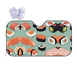 Delicious Sushi - Parasol para parabrisas delantero, para proteger el interior del coche del sol