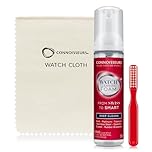 Connoisseurs Watch Cleaning Kit | Watch Cleaner Foam & Watch Cleaning Cloth Bundle with Cleaner Brush | Polishing Cleaner for Removing Dirt & Cloth to Shine & Polish