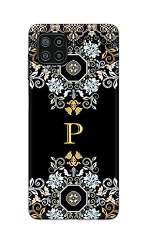 Image of Printed Hard Back Cover Case for Samsung Galaxy F22 4G | Samsung Galaxy M22 4G Back Cover (Alphabet P) -1803