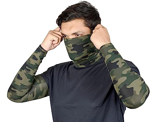 Image of NEON ROCK Winter Pure Cotton Combo Bandan Super Soft, Breathable for Winter Head, Hair & Arm Cover with UV Protection for Headband, Soft Neck Scarf for Biking, Gym, Yoga & Outdoor Use