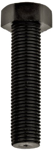 Image of Nylon 6 /6 Hex Bolt, Plain Finish, Black, External Hex Drive, Meets ASTM D4066 /ASTM D6779, 25mm Length, Fully Threaded, M8-1.25 Metric Coarse Threads (Pack of 100)