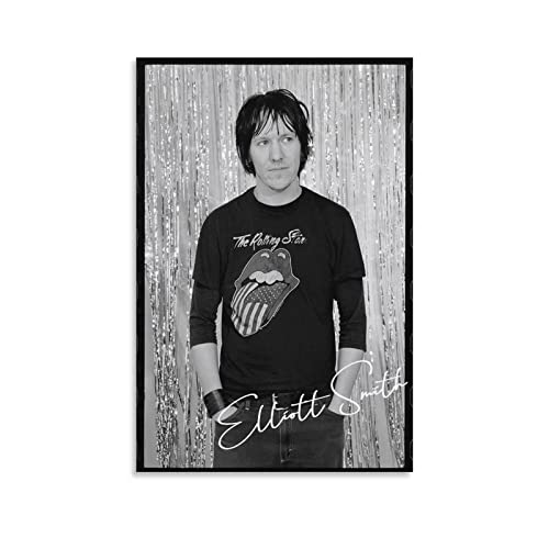 Impression sur toile Elliott Smith poster moderne 60x90cm déco murale